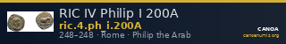 RIC IV Philip I 200A — CANOA