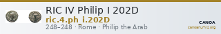 RIC IV Philip I 202D — CANOA