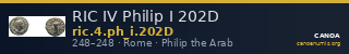 RIC IV Philip I 202D — CANOA