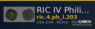 RIC IV Philip I 203 — CANOA