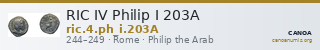 RIC IV Philip I 203A — CANOA