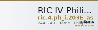 RIC IV Philip I 203E (as) — CANOA