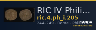 RIC IV Philip I 205 — CANOA