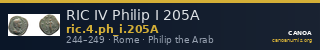 RIC IV Philip I 205A — CANOA
