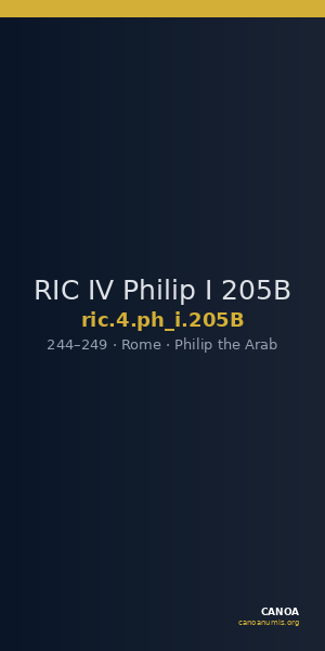 RIC IV Philip I 205B — CANOA