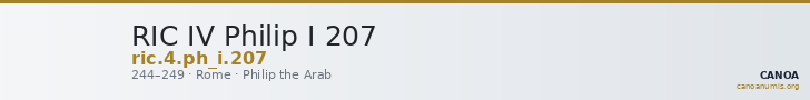 RIC IV Philip I 207 — CANOA