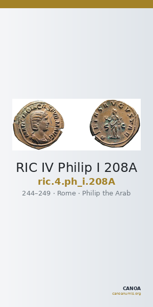 RIC IV Philip I 208A — CANOA