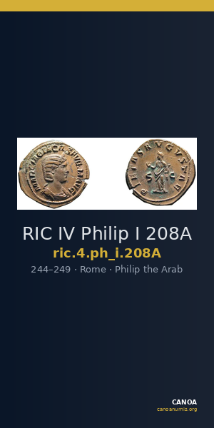 RIC IV Philip I 208A — CANOA