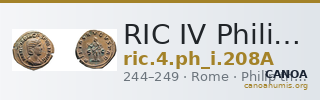RIC IV Philip I 208A — CANOA
