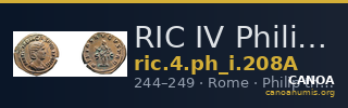 RIC IV Philip I 208A — CANOA