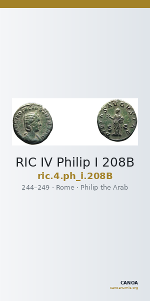RIC IV Philip I 208B — CANOA