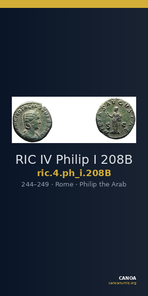 RIC IV Philip I 208B — CANOA