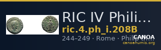 RIC IV Philip I 208B — CANOA