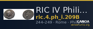 RIC IV Philip I 209B — CANOA