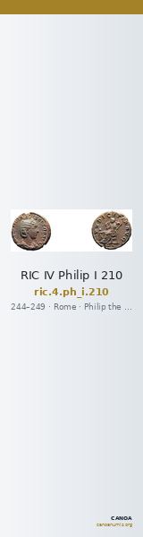 RIC IV Philip I 210 — CANOA