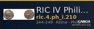 RIC IV Philip I 210 — CANOA
