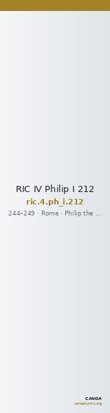 RIC IV Philip I 212 — CANOA