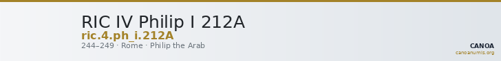 RIC IV Philip I 212A — CANOA