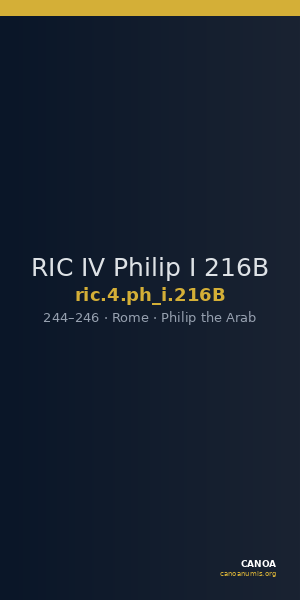 RIC IV Philip I 216B — CANOA
