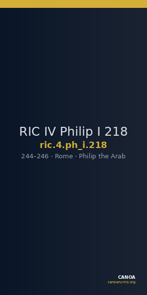 RIC IV Philip I 218 — CANOA