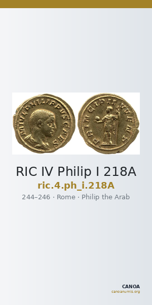 RIC IV Philip I 218A — CANOA