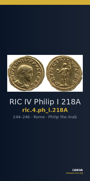 RIC IV Philip I 218A — CANOA