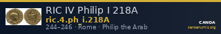 RIC IV Philip I 218A — CANOA