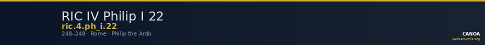 RIC IV Philip I 22 — CANOA