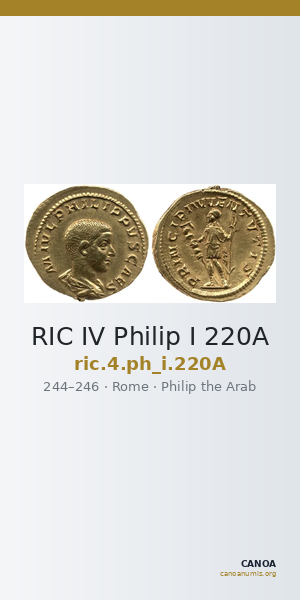 RIC IV Philip I 220A — CANOA