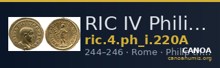 RIC IV Philip I 220A — CANOA