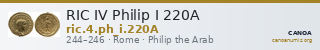 RIC IV Philip I 220A — CANOA