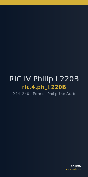 RIC IV Philip I 220B — CANOA