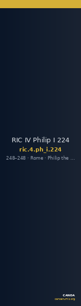 RIC IV Philip I 224 — CANOA