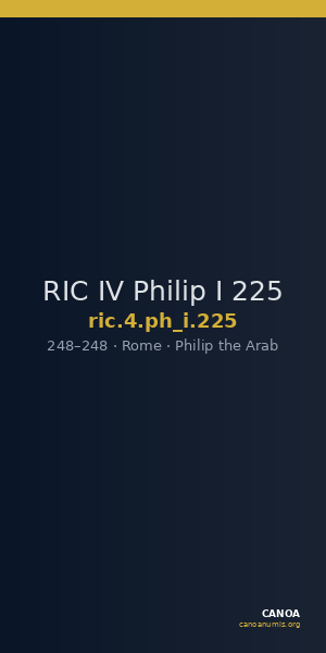 RIC IV Philip I 225 — CANOA