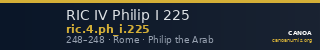 RIC IV Philip I 225 — CANOA