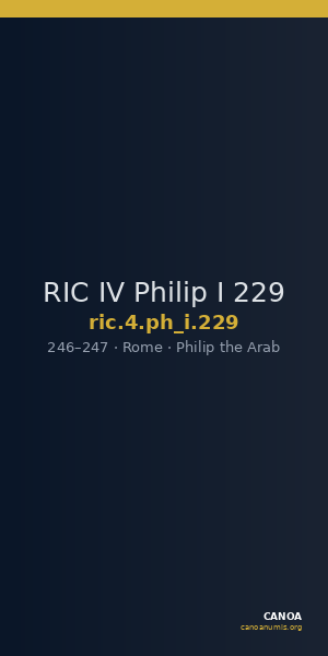 RIC IV Philip I 229 — CANOA
