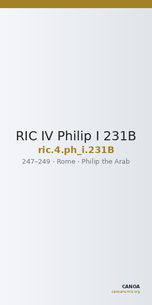 RIC IV Philip I 231B — CANOA