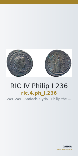 RIC IV Philip I 236 — CANOA