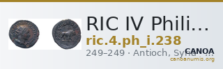 RIC IV Philip I 238 — CANOA