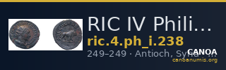 RIC IV Philip I 238 — CANOA