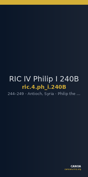 RIC IV Philip I 240B — CANOA