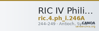 RIC IV Philip I 246A — CANOA