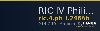 RIC IV Philip I 246Ab — CANOA