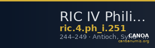 RIC IV Philip I 251 — CANOA
