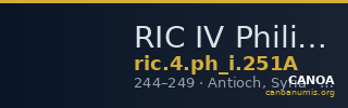 RIC IV Philip I 251A — CANOA