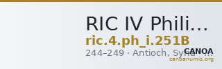 RIC IV Philip I 251B — CANOA