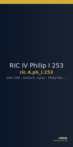 RIC IV Philip I 253 — CANOA