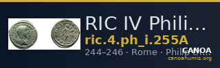RIC IV Philip I 255A — CANOA