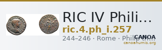 RIC IV Philip I 257 — CANOA