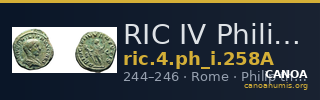 RIC IV Philip I 258A — CANOA